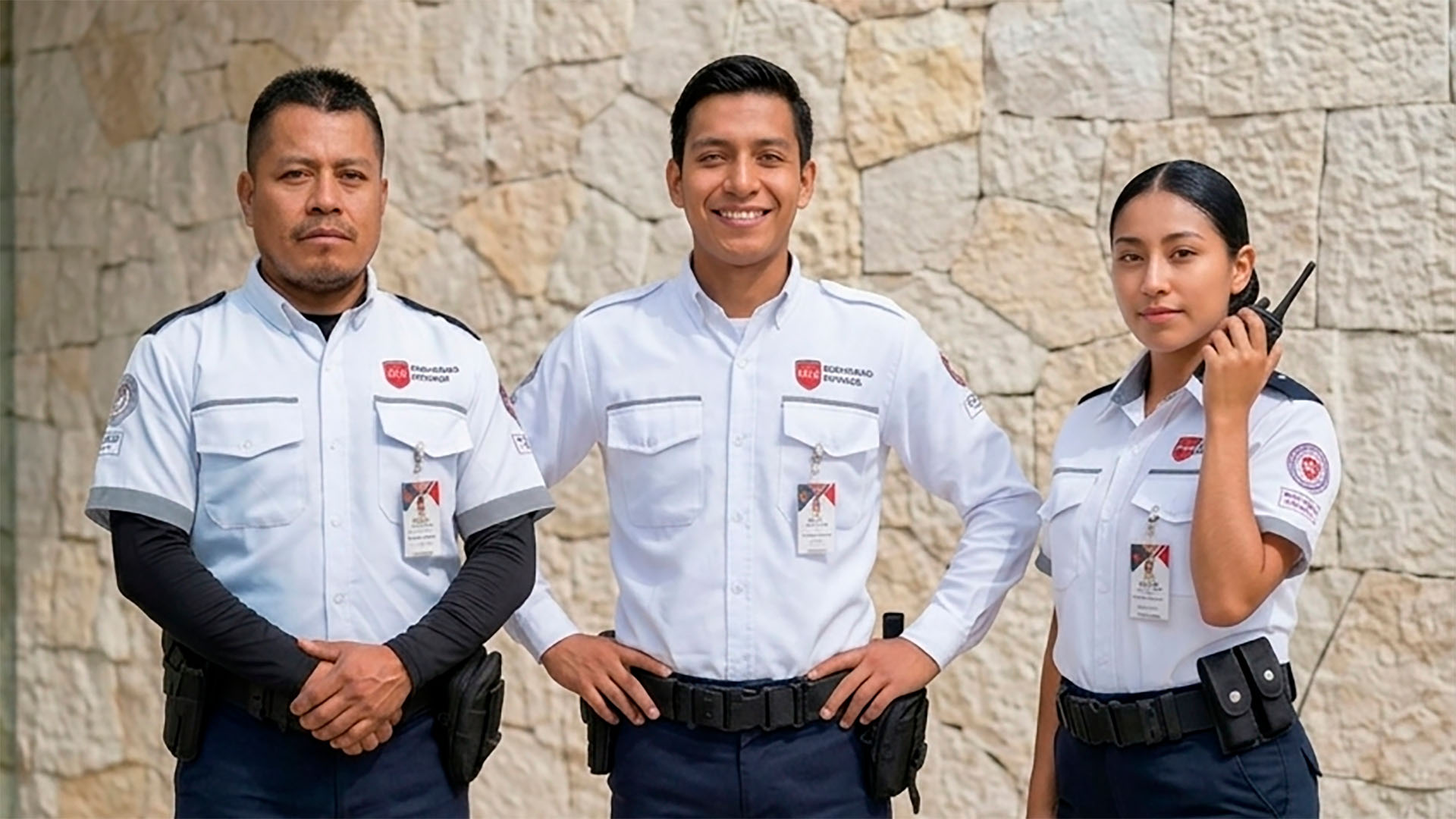 Guardias de seguridad en servicio
